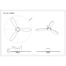 Globo ARMANDO 03666S LED ventilátor s osvetlením | 20W LED | 1450lm