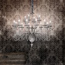 Ideal Lux 073132 stropné závesné svietidlo Artu 12x40W | E14 - nikel
