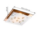 Globo 40412-2 prisadené stropné svietidlo Ayana 2x40W | E27
