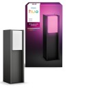Philips Hue  8721103118455 LED vonkajší stĺpik Turaco  | 8W integrovaný LED zdroj | 1100lm | 2000-6500K | rgb - farebné | stmievač | antracit
