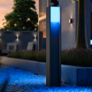 Philips Hue  8721103118516 LED vonkajší stĺpik Turaco  | 8W integrovaný LED zdroj | 1100lm | 2000-6500K | rgb - farebné | stmievač | antracit