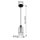 Globo 15799H závesné stropné svietidlo BACKEY E27