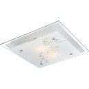 Globo 48092-2 stropné svietidlo Ballerina I 2x60W | E27 - chróm, satinované sklo
