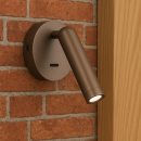 Italux WL-64834-1-CF LED bodové nástenné svietidlo Carda | 3W LED | 164lm | 3000K