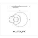 Globo 68278-24 LED prisadené stropné svietidlo BELTRAN  | 24W integrovaný LED zdroj | 1200lm | 2700-6000K