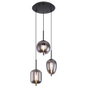 Globo 15345-3 závesný luster Blacky 3x40W | E14