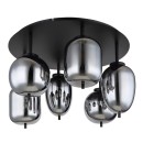 Globo 15345-6D prisadený luster Blacky I 6x40W | E14