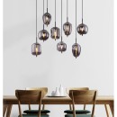 Globo 15345-8 závesný luster Blacky 8x40W | E14