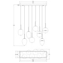 Globo 15345-8 závesný luster Blacky 8x40W | E14