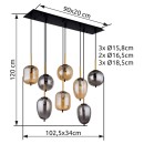 Globo 15345-8A závesné stropné svietidlo BLACKY  E14