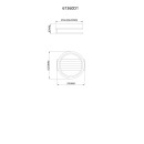 Globo 67360D1 LED prisadené stropné svietidlo BLEVINS | 10W integrovaný LED zdroj | 580lm | 3000/4000/6000K
