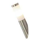 Globo 3157S vonkajšia nástenná lampa s pohybovým snímačom Boston 1x60W | E27 | IP44 - nerez, opál