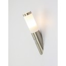 Globo 3157S vonkajšia nástenná lampa s pohybovým snímačom Boston 1x60W | E27 | IP44 - nerez, opál