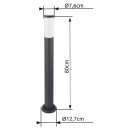 Globo 31588A vonkajší stĺpik Boston 1x60W | E27 | IP44 - antracit