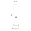 Globo 3158AS vonkajší stĺpik s pohybovým čidlom Boston 1x60W | E27 | IP44 - antracit