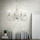 Ideal Lux 066622 závesné stropné svietidlo Brandy 5x40W | E14 - biela