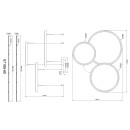 Globo BRIGGS 67186-60 LED závesné stropné svietidlo | 55W LED | 1200lm