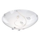 Globo 40404-1 stropné svietidlo Burgundy 1x60W | E27 - matný nikel, priehľadný krištáľ