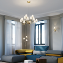 Luce Ambiente Design I-CANTO/12 závesné stropné svietidlo CANTO G9 | zlatá