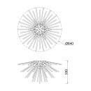 Zuma Line 003064-011260 prisadené stropné svietidlo URCHIN G9
