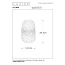 Lucide L135411431 stolná lampička FLORES E14