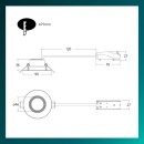 Philips 8721103038074 LED zapustené svietidlo Cilantro  | 5W integrovaný LED zdroj | 550lm | 4000K | čierna