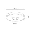 Globo 48580R LED prisadené stropné svietidlo CALLIE | 24W integrovaný LED zdroj | 1500lm | 3000/4000/6000K