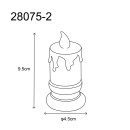 Globo CANDLE 28075-2 LED stolná lampička | 1W LED | 2900K