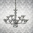 Ideal Lux 044255 luster Casanova transparente 8s40W | E14 - číra