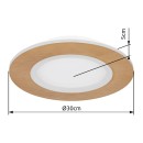Globo 41767R LED prisadené stropné svietidlo CLAY  | 24W integrovaný LED zdroj | 1370lm | 2700-6500K