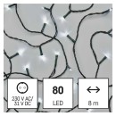 EMOS D4AC02 LED vianočná svetelná reťaz integrovaný LED zdroj | 4000K