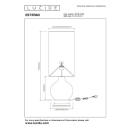 Lucide L107198130 stojacia lampa ESTERAD  E27