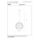Lucide L214282530 závesné stropné svietidlo DANZA E27