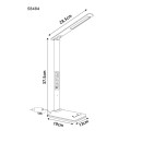 Globo 58484 LED stolná lampička DARNELL  | 5W integrovaný LED zdroj | 200lm | 3000/4500/6500K | vypínač