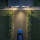 Philips 8721103105479 LED solárne vonkajšie nástenné svietidlo Zyren  | 25W integrovaný LED zdroj | 4000lm | 3000K | biela