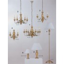 závesné svietidlo - luster Ideal lux DORA 3x40W E14 - starožitná zlatá