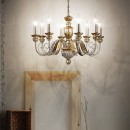 závesné svietidlo - luster Ideal lux DORA 3x40W E14 - starožitná zlatá