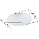 Globo 32118-24 LED vonkajšie prisadené stropné svietidlo Dori 1x24W | 3000K | IP54