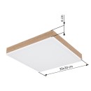 Globo 416080WWD1 LED prisadené stropné svietidlo DORO  | 12W integrovaný LED zdroj | 800lm | 3000K