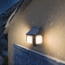 Philips 8721103105431 LED solárne vonkajšie nástenné svietidlo Zyren  | 25W integrovaný LED zdroj | 4000lm | 3000K | čierna