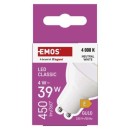 EMOS ZQ8E23 LED žiarovka Classic | 4W GU10 | 450lm | 4000K