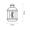 Emos ZY2113 LED lampáš s hviezdami 3xAA 0,6W | IP20 | 12 žiaroviek - teplá biela, časovač