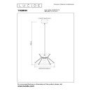Lucide L104203272 závesné stropné svietidlo TASMAN  E27