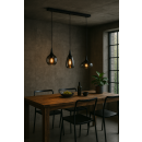 Trio 317000332 závesné svietidlo Lumina 3x40W | E14 - nastaviteľná výška, čierna, chróm