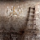 závesné svietidlo - luster Ideal lux FIRENZE 3x40W E14 - starožitná slonová kosť / zlatá