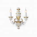 závesné svietidlo - luster Ideal lux FIRENZE 3x40W E14 - starožitná slonová kosť / zlatá
