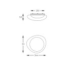 Zuma Line 003064-027923 LED prisadené stropné svietidlo AURA integrovaný LED zdroj