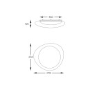 Zuma Line 003064-027924 LED prisadené stropné svietidlo AURA integrovaný LED zdroj