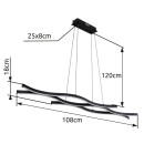 Globo 67206H LED závesné stropné svietidlo GERONIMO  | 35W integrovaný LED zdroj | 1270lm | 3000K