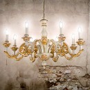 Ideal Lux 075280 nástenné svietidlo Giglio Oro 2x40W | E14 - zlaté